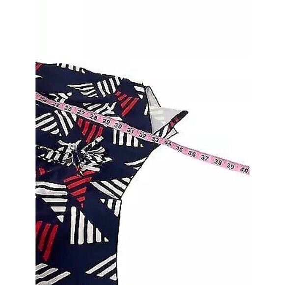 Denim & Co Beach Swim Dress One Piece Red White Blue Patriotic Womens 12 - Picture 8 of 8